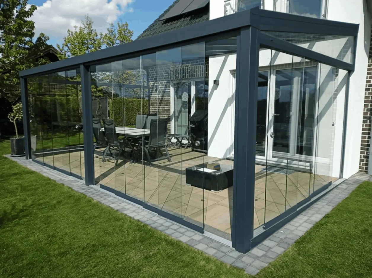 Kalt Wintergarten mit Beschattung